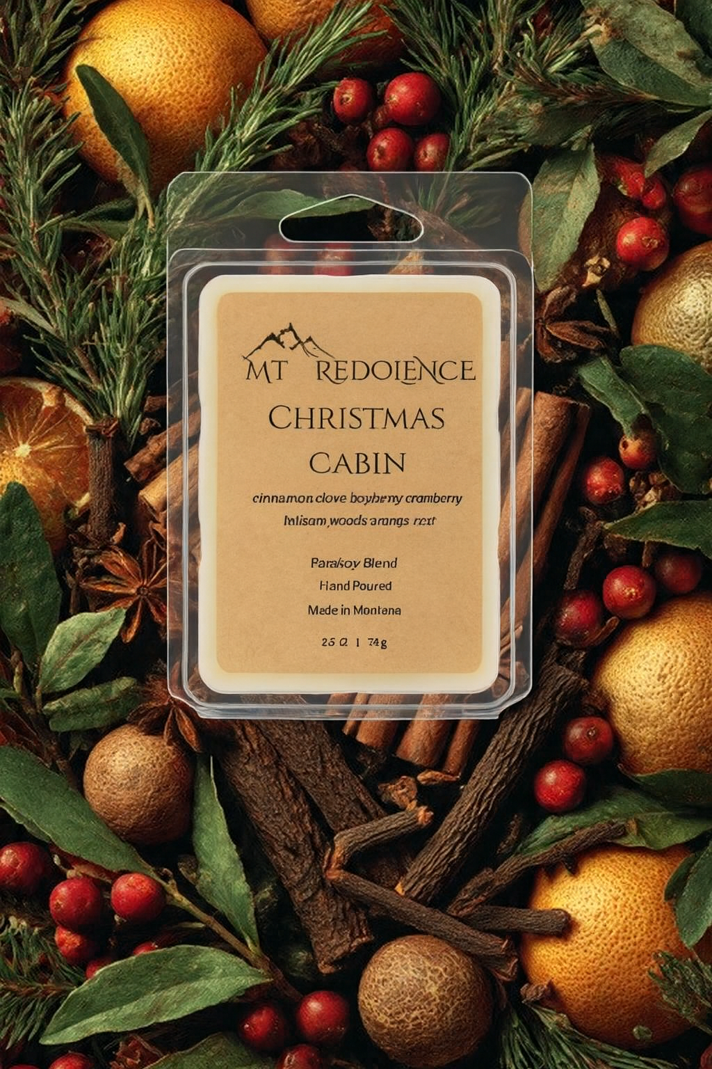 Christmas Cabin Wax Melt SEASONAL RELEASE-Limited Time