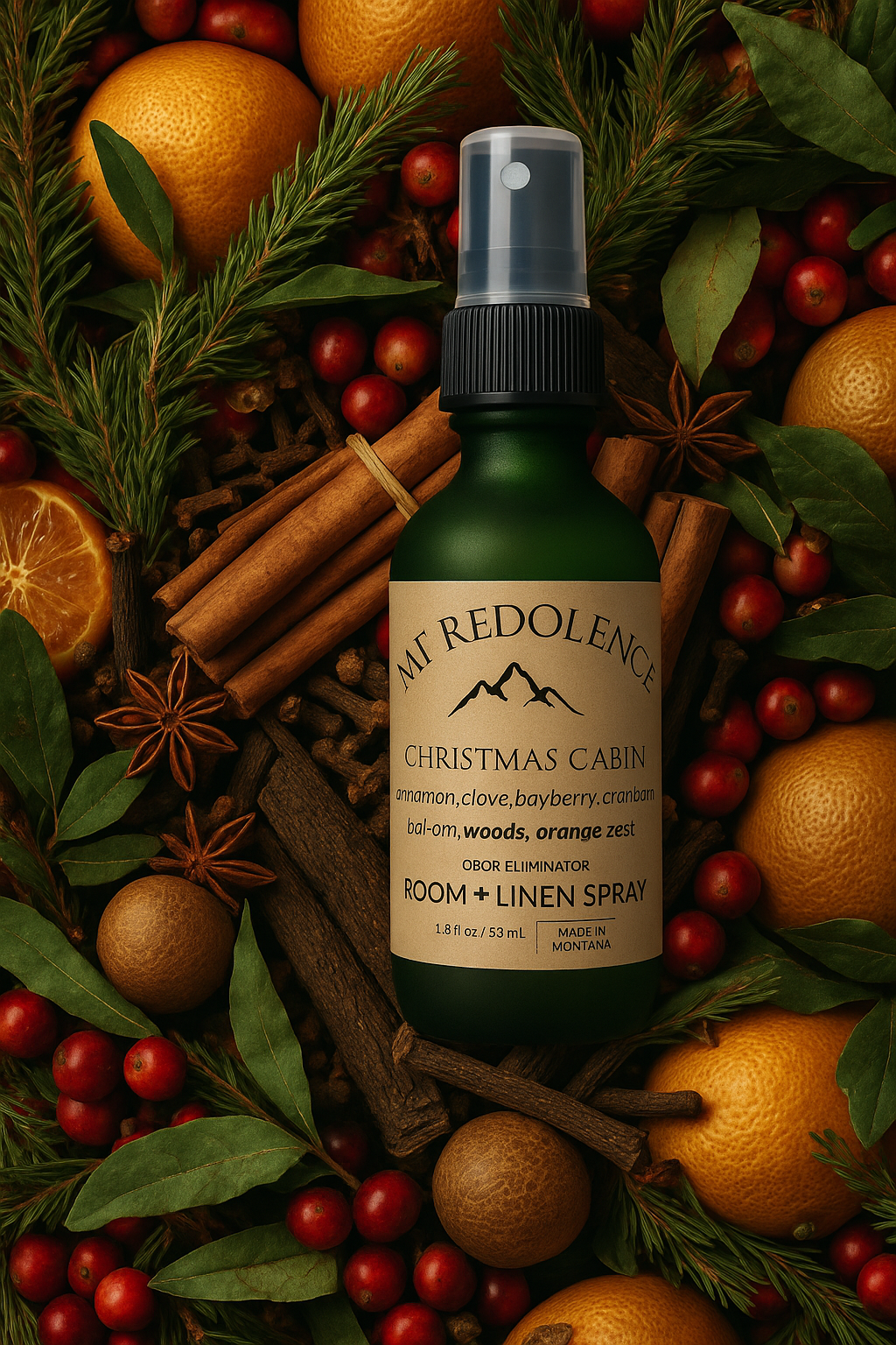 Christmas Cabin Room & Linen Spray SEASONAL RELEASE-Limited Time